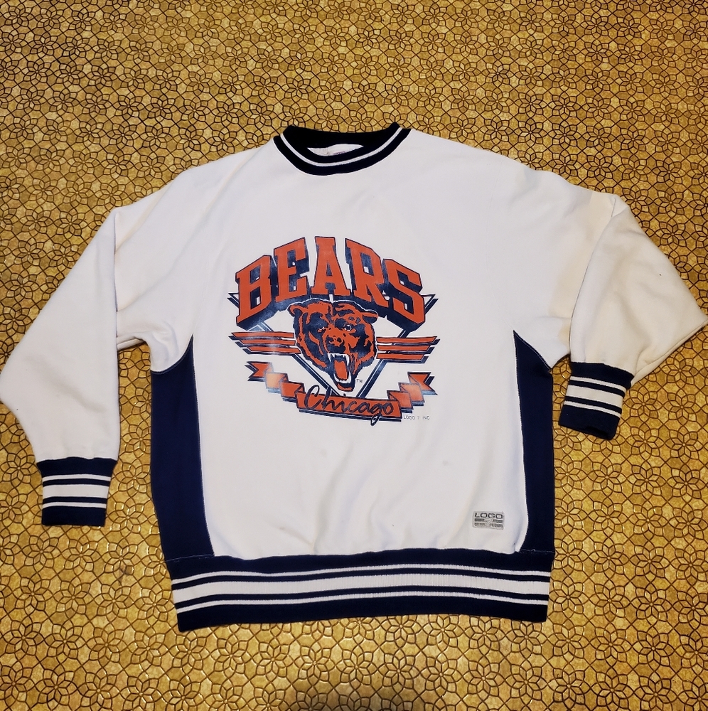 Vintage logo 7 chicago bears crewneck size xl